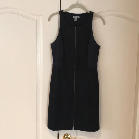 dkny navy blue dress